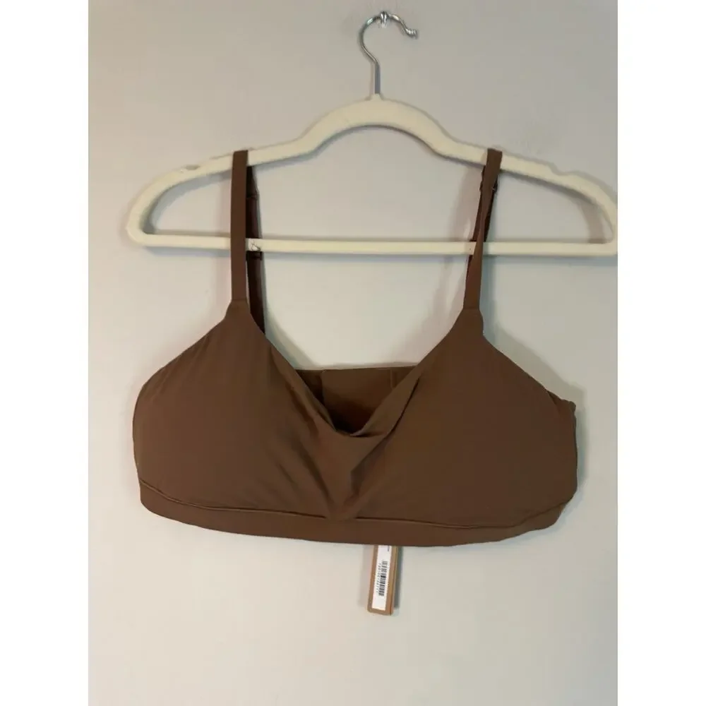 Skims FITS EVERYBODY Mastectomy Scoop Bralette Jasper Sz L NWT $48